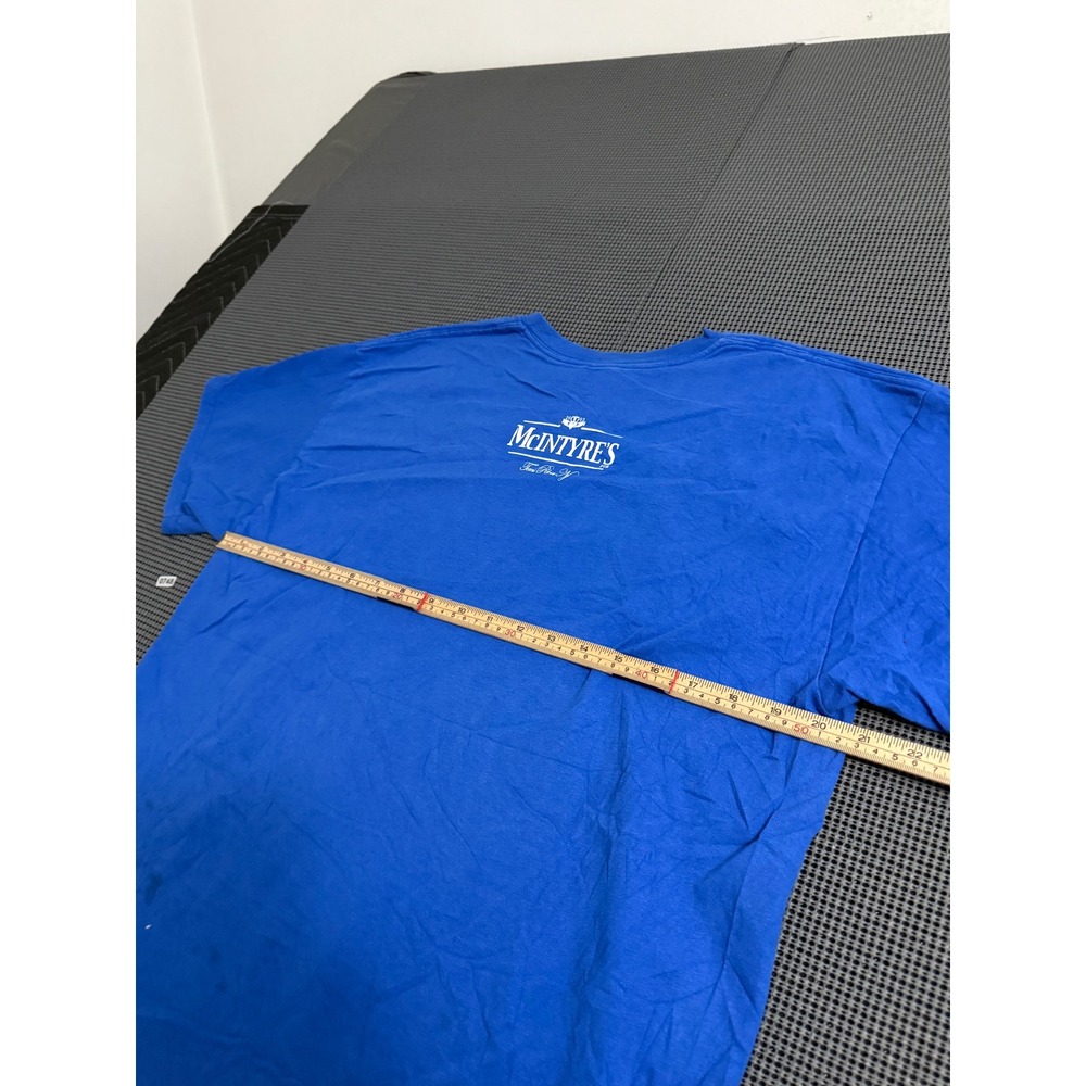 Gildan Ultra Cotton Macs McIntyre's Bar Graphic T-Shirt Blue Orange Mens XL - Picture 7 of 7